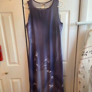 Beautiful Vintage Purple Summer Maxi Dress Size Medium
